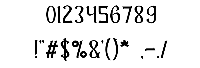 Mastermind Font OTHER CHARS