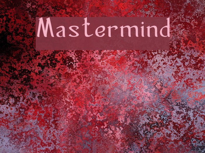 Mastermind Font examples