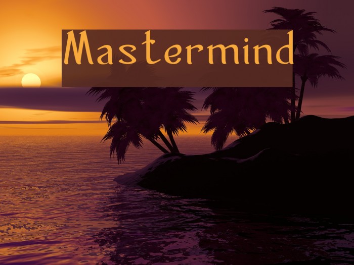 Mastermind Font examples