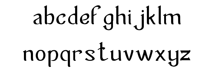 Mastermind Font LOWERCASE