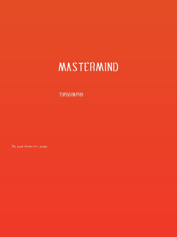 Mastermind Poster