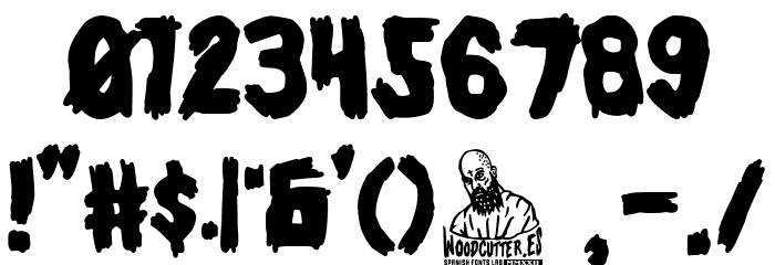 Masters of Horror Font OTHER CHARS