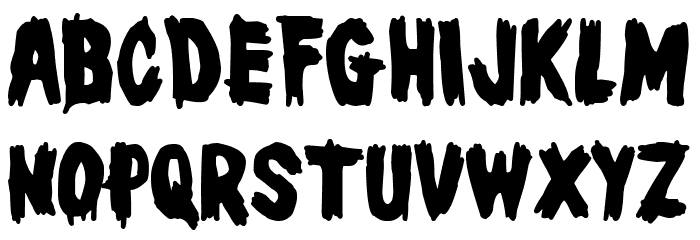 Masters of Horror Font LOWERCASE