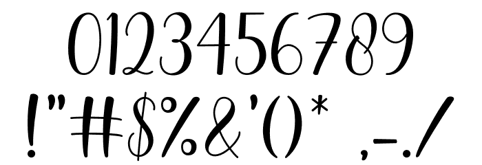 Masthina Font OTHER CHARS