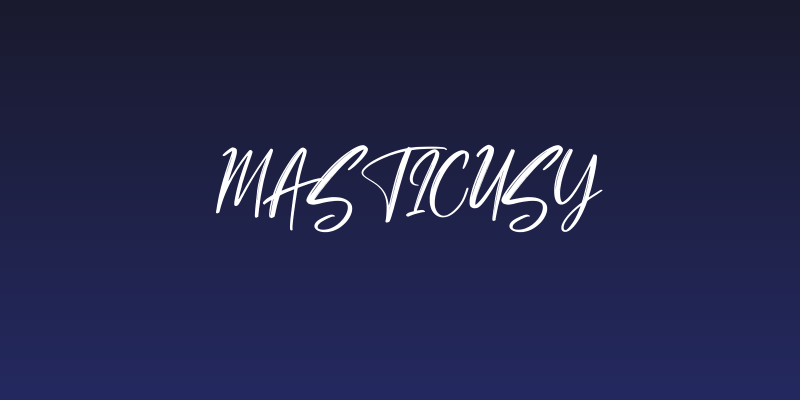 Masticusy Social Header