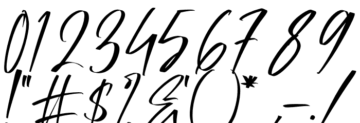 Mastille Attedro Font OTHER CHARS