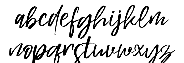 Mastille Attedro Font LOWERCASE