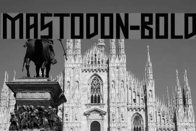Mastodon-Bold Font examples