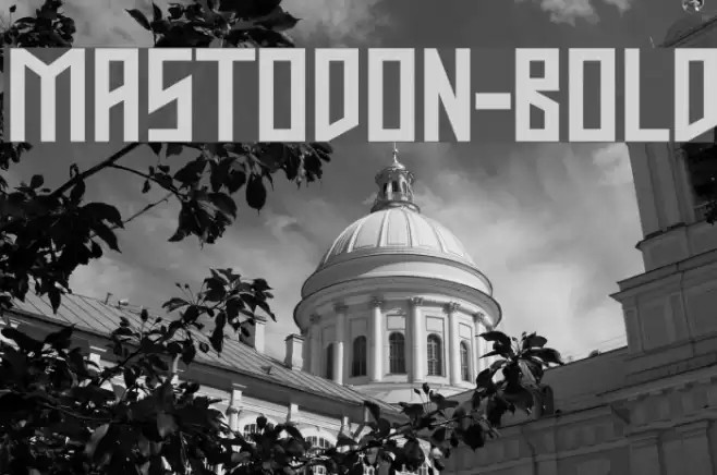 Mastodon-Bold Font examples