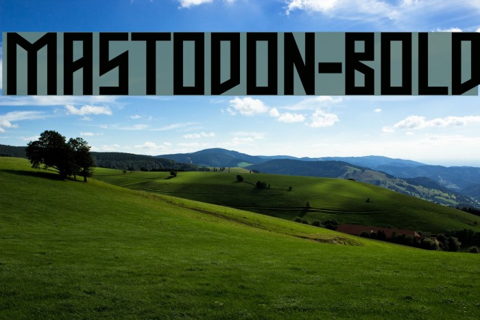 Mastodon-Bold Font examples