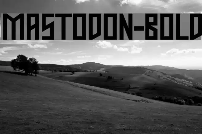 Mastodon-Bold Font examples