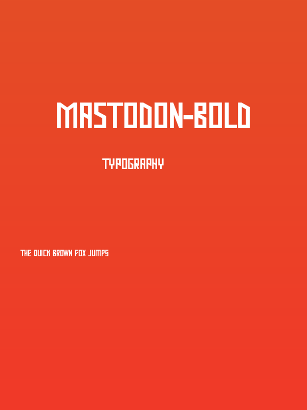 Mastodon-Bold Poster