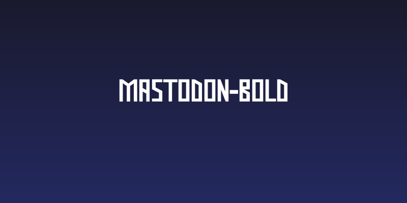 Mastodon-Bold Social Header