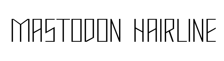 Mastodon Hairline  フリーフォントのダウンロード