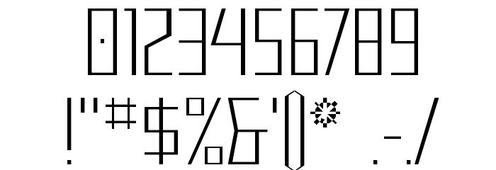 Mastodon Hairline Font OTHER CHARS