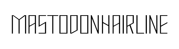 Mastodon Hairline फ़ॉन्ट