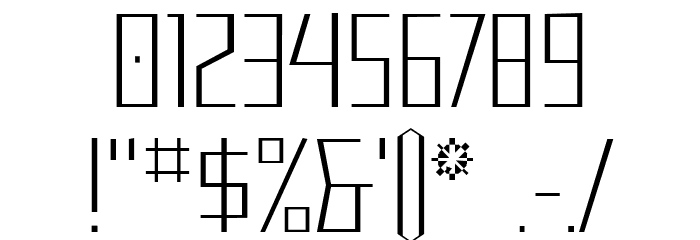 Mastodon Hairline Font OTHER CHARS