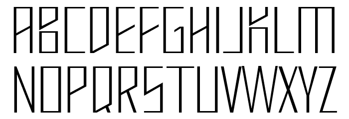 Mastodon Hairline Font LOWERCASE