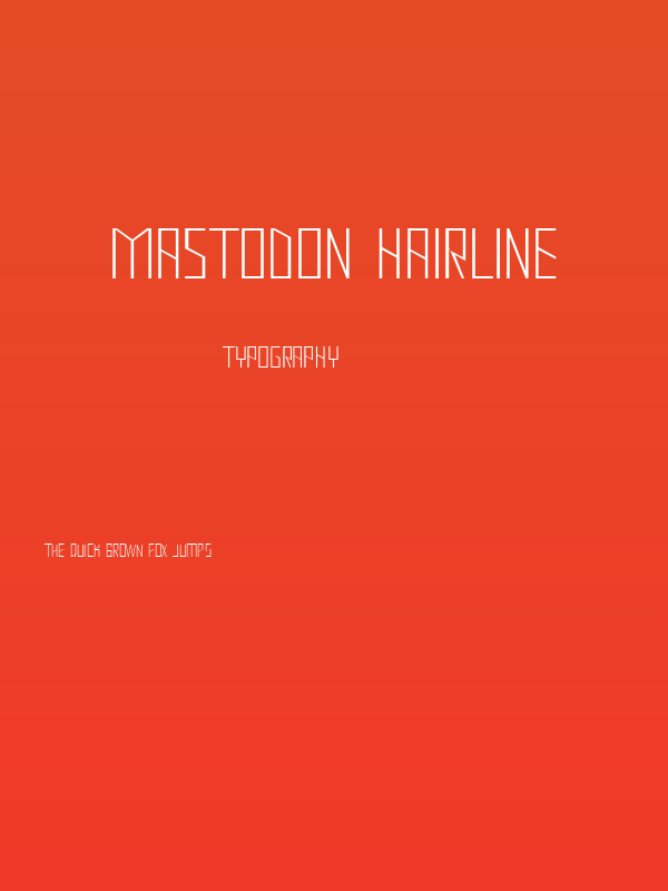 Mastodon Hairline Poster