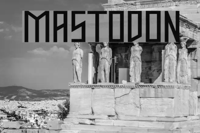 Mastodon Schriftart examples