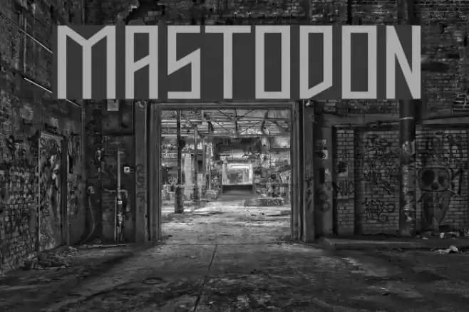 Mastodon Schriftart examples