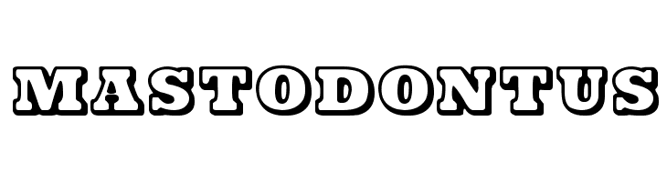 Mastodontus  Frei Schriftart Herunterladen