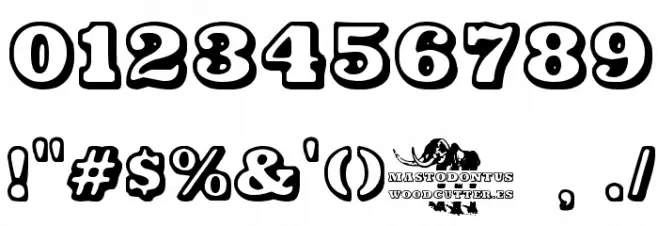 Mastodontus Font OTHER CHARS