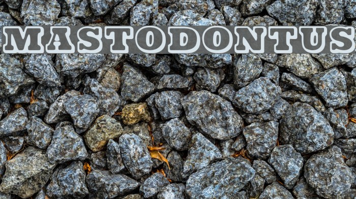 Mastodontus Font examples