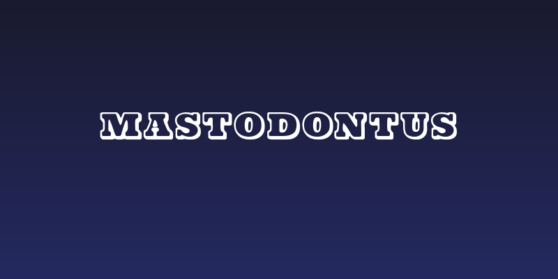 Mastodontus Social Header
