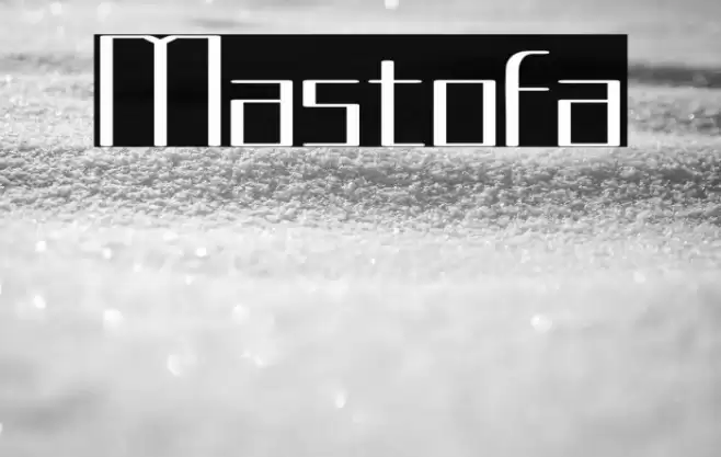 Mastofa Font examples