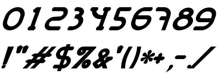 MastumBoldItalic Font OTHER CHARS