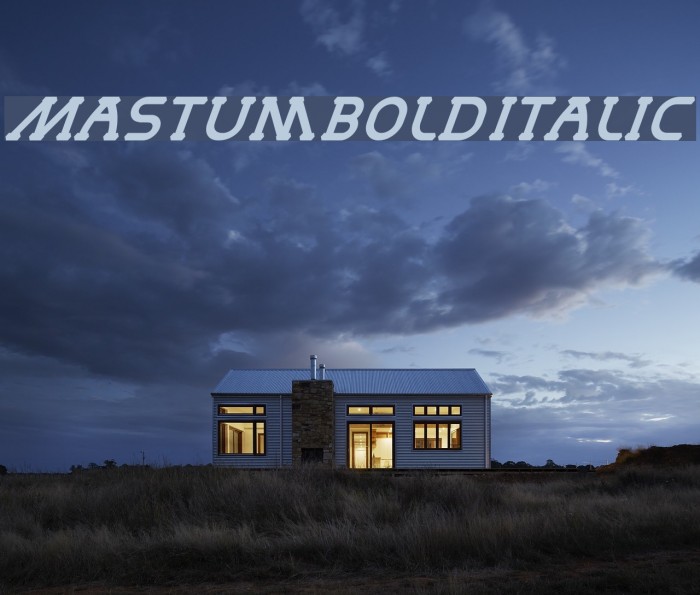 MastumBoldItalic Font examples
