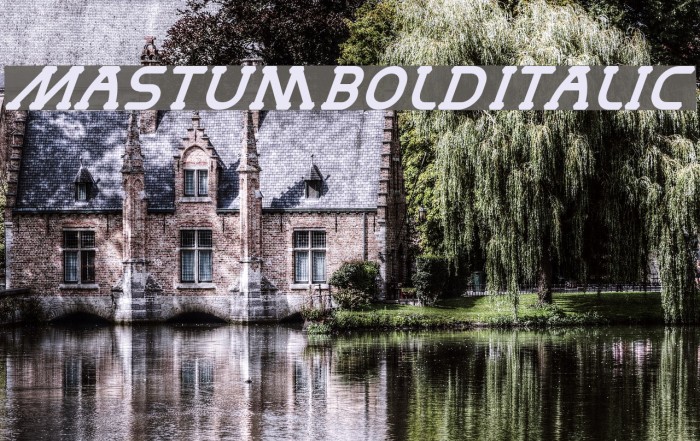 MastumBoldItalic Font examples
