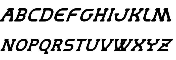 MastumBoldItalic Font LOWERCASE