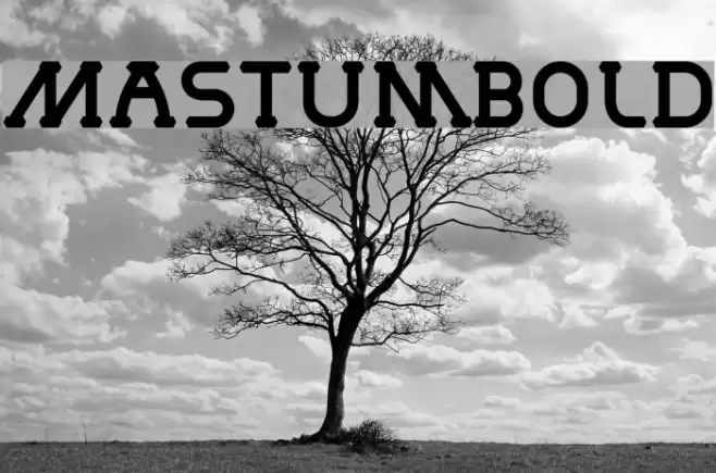 MastumBold Font examples