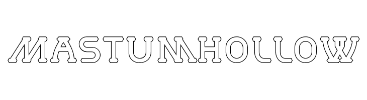 MastumHollow  Descarca Fonturi Gratis