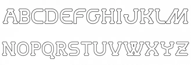 MastumHollow Шрифта ВЕРХНИЙ