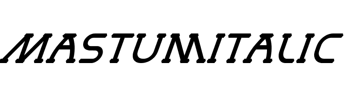 MastumItalic  Frei Schriftart Herunterladen