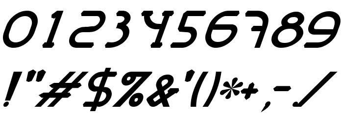 MastumItalic Font OTHER CHARS