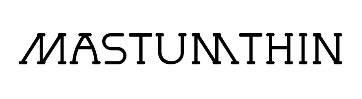 MastumThin  font caratteri gratis