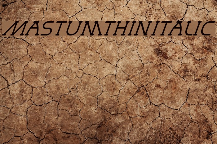 MastumThinItalic Font examples