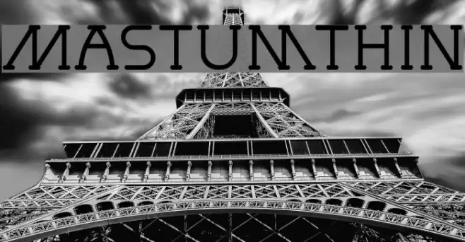 MastumThin Font examples