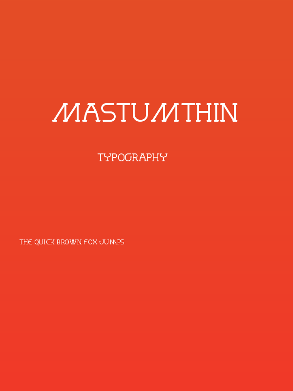 MastumThin Poster