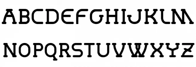 Mastum Font LOWERCASE