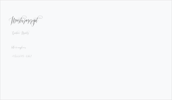 Masturascript Business Card