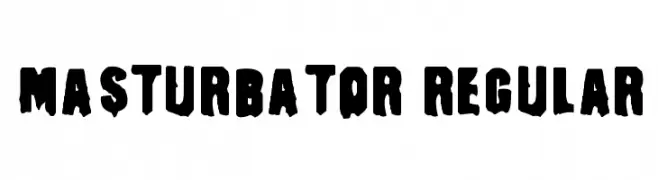 Masturbator Regular  नि: शुल्क फ़ॉन्ट्स डाउनलोड