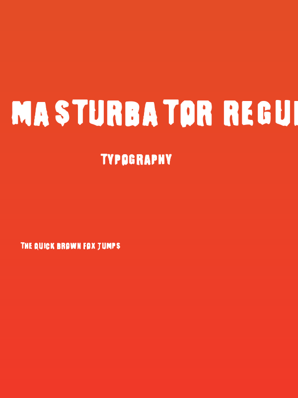 Masturbator Regular Poster