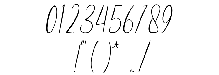 Mastyle Script フォント その他の文字