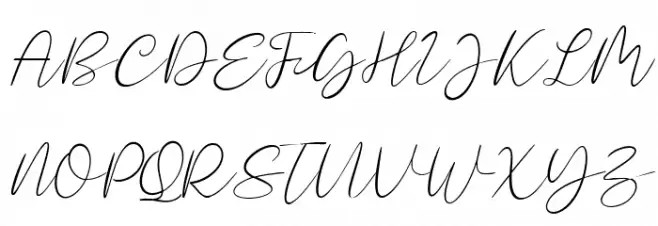 Mastyle Script फ़ॉन्ट अपरकेस