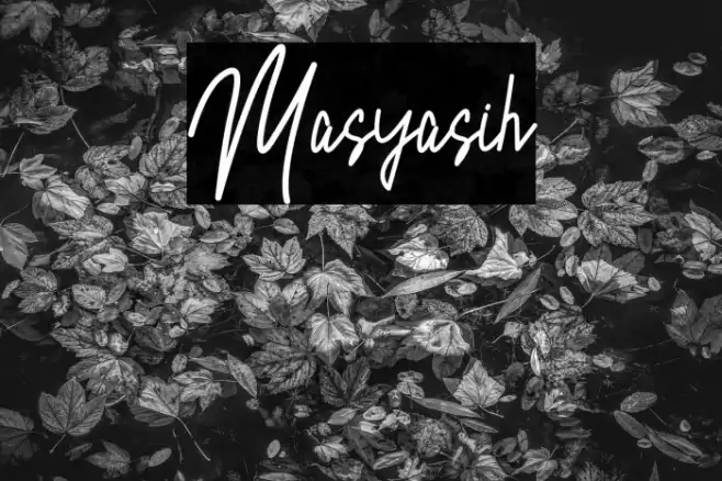 Masyasih Font examples